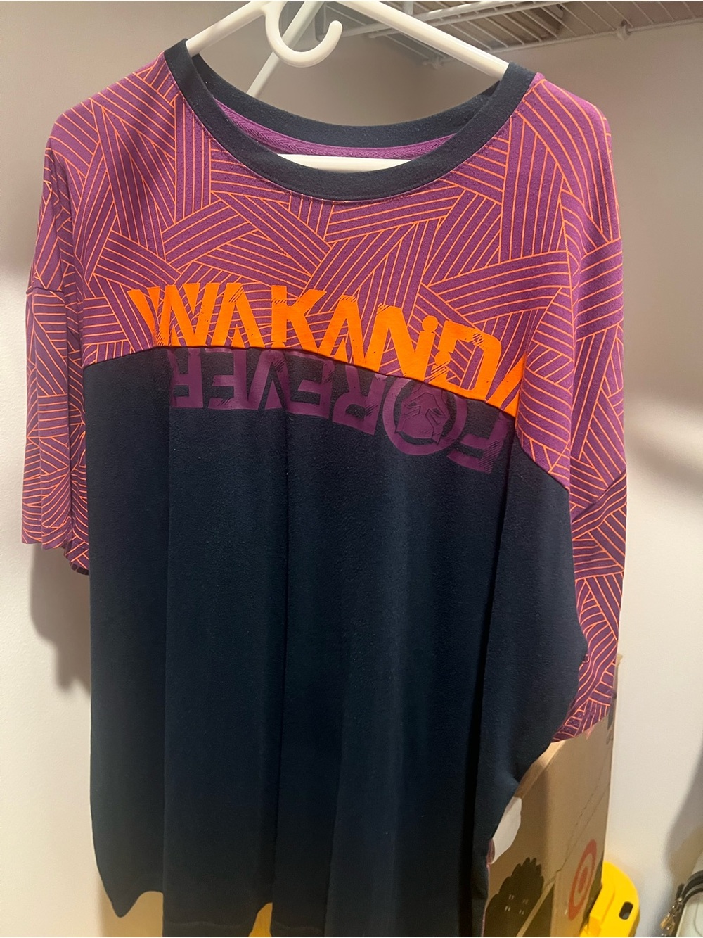 Disney Black, Purple & Orange Short Sleeve Graphic Tee